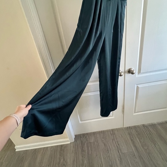 Maggy London Turquoise Dressy Wide Leg Jumpsuit Size 0 - Picture 5 of 10